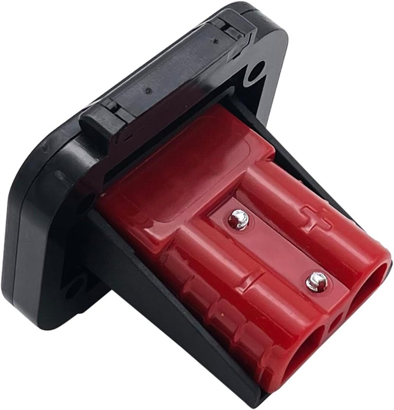 JooFn 50A Plug Mounting Panel for Anderson SB50 Series Connectors Flush Mount Recessed Plate (Red-1pc) - Image 3